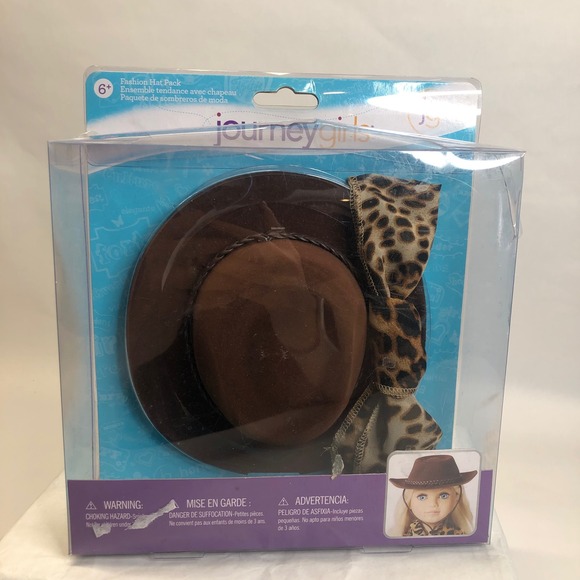 Journey Girls Fashion Hat Pack 3-Way to Wear Doll Accessory Brown NEW Box Damage - Picture 1 of 14